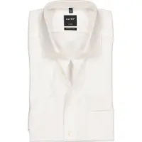 Olymp Businesshemd "Luxor modern fit", Herren, Gr. 38, N-Gr, beige, Web, Obermaterial: 100% Baumwolle, tailliert, Hemden Businesshemd, Kentkragen, bügelfrei
