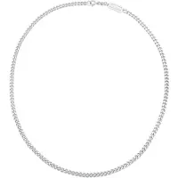 KUZZOI Silberkette "Halskette Herren Panzerkette Basic Mann 925 Silber" Gr. 60, silber, Halsketten, Herren, 60, ohne Stein, Silber 925 (Sterlingsilber), Silberkette