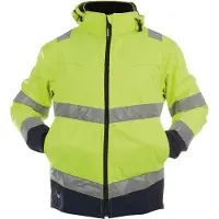 Dassy Warnschutz Softshelljacke Malaga 300329 Gr. 3XL neongelb/dunkelblau