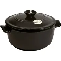 Emile Henry Runder Schmortopf Ø 20 cm, 2,5 l Fusain EH 4525 79 3289317945250