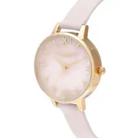 Olivia Burton OB16SP20 Damen-Armbanduhr, Edelstahl-Gehäuse, Leder-Armband