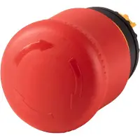 Eaton 263467 NOT-HALT-/NOT-AUS-Taste, RMQ-Titan, Pilzform, 38 mm, unbeleuchtet, Drehentriegelung, rot, gelb, RAL 3000 M22-PVT - 5 Stück