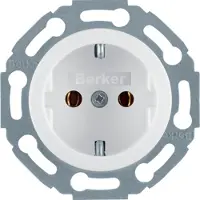 Berker Hager 474520, Typ F, Weiß, Duroplast, Kunststoff, 250 V, 16 A, 50 - 60