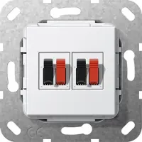Gira 569303 Lautsprecheranschluss 2f Einsatz Reinweiß