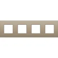 Züblin 123-76400 4 fach Rahmen mit 71 mm Mittenabstand Niko Intense bronze 12376400