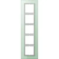 JUNG Einbaurahmen 5f tra mt LS / LS PLUS Glas LSP985GLAS