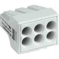 Wago 773-496 50x Verbindungsdosenklemme für EX e II-Anwendung, lichtgrau, 6 x 2,5 mm²
