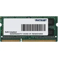 Patriot Memory Memory 8GB PC3-12800, 8 GB, 1 x 8 GB, DDR3, 1600 MHz, 204-pin SO-DIMM