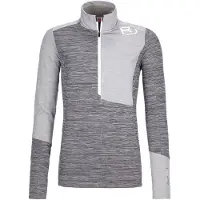 Ortovox Damen Fleece Light Zip neck grey blend - L