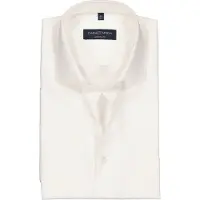 Casa Moda Kurzarmhemd , Herren, Gr. 42, N-Gr, weiß (weißbeige), Web, Obermaterial: 100% Baumwolle, regular fit hüftbedeckend, Rundhals, Hemden Kurzarmhemd, Businesshemd / Knopfleiste / Baumwolle