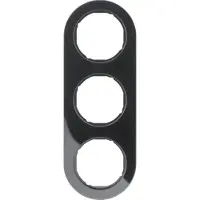 Berker 10132045, Schwarz, Thermoplast, Schraubenlos, , Glänzend, R.Classic