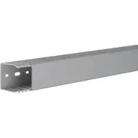 Hager LKG5005007030B Verdrahtungskanal aus PVC LKG 50x50mm steingrau - 2 Meter