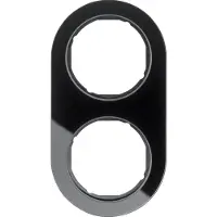 Berker 10122016, Schwarz, Schraubenlos, , Glänzend, 1 Stück(e)