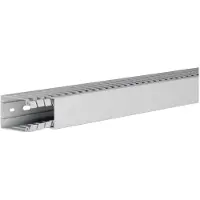 Hager HA760040 Verdrahtungskanal aus PC/ABS halogenfrei zu HA7 60x40mm lichtgrau - 2 Meter