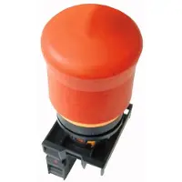 Eaton Power Quality Eaton 216515 NOT-HALT-/NOT-AUS-Taste, RMQ-Titan, Pilzform, 38 mm, unbeleuchtet, Zugentriegelung, 1 Ö, rot (RAL 3000), gelb M22-PV/K01