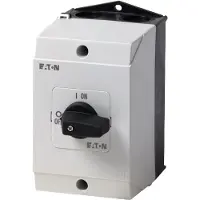 Eaton 207074 EIN-AUS-Schalter, T0, 20 A, Aufbau, 1 Baueinheit(en), 1-polig, mit schwarzem Knebel und Frontschild T0-1-8200/I1