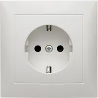 Berker 47228989, Typ F, Weiß, Duroplast, IP20, 250 V, 16 A