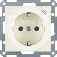 Berker 47088982 Steckd. SCHUKO m FI erh BS S.1/B.x weiß