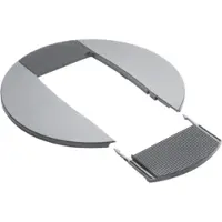 Hager DAC2807035 Rosette für Deckenanschlusssäule halogenfrei zu DA200 2-seitig lichtgrau