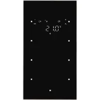 Berker 75643035 Glas-Sensor 3fach mit Temperaturregler Glas, schwarz TS Sensor