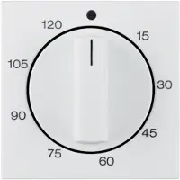 Hager Z.-Stk. m. Regulierknopf f. mech. Zeitschaltuhr S.1/B.3/B.7 polarweiß, glänzend, Selector switch, Weiß, Duroplast, IP20, 1 Stück(e)