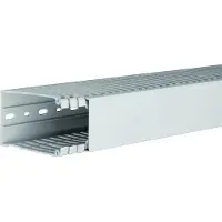 Hager HA7100060 Verdrahtungskanal aus PC/ABS halogenfrei HA7 100x60mm lichtgrau - 2 Meter