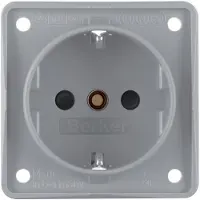 Hager Steckdose Schuko 941952506 grau matt
