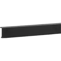 Hager SL20055219011 Sockelleistenkanal-Oberteil mit Weichlippe PVC zu SL 20x55mm graphitschwarz - 2 Meter