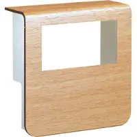 Hager SL20080932D2 Geräteträger-Oberteil mit seitlichen Spiegelflächen SL 20x80mm Dekor Buche
