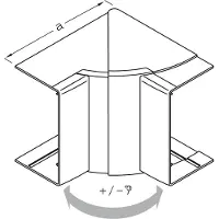 Hager LFF300647030 Inneneck einstellbar hfr LF 30x60mm sg