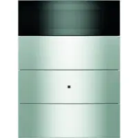 Berker 75663590 KNX Tastsensor 3-fach mit Temperaturregler und Display B.IQ Glas, polarweiß
