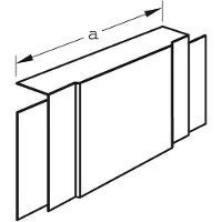 Hager M54567030 T-Stück halogenfrei LF 40x90mm steingrau