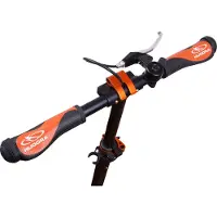 Hudora BigWheel Air 230 Dual Brake - Klappbar & Höhenverstellbar - Tretroller mit Scheibenbremse für Jugendliche & Erwachsene - bis zu 120kg - Cityroller
