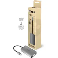 Club 3D CLUB3D USB3.2 Gen1 Type-C to Dual Link DVI-D HDCP ON version Active Adapter M/F, USB C, DVI-D Dual link, Stecker, Buchse, Gerade, Gerade