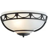 Elstead Lighting Elstead Carisbrooke Wandleuchte E27 Schwarz, UK