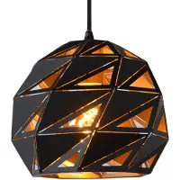 Lucide Hängeleuchte Malunga, schwarz-gold