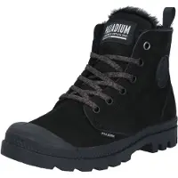 Palladium Winterboots "PAMPA HI ZIP WL W", Damen, Gr. 43, gefüttert wärmend, schwarz, Leder, Schuhe Winterboots, Winterschuhe, Schnürboots, Winterstiefel, Snowboots, gefüttert