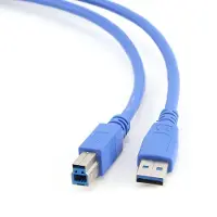 Gembird USB 3.0 A - USB 3.0 B, 0.5m, 0,5 m, USB A, USB B, USB 3.2 Gen 1 (3.1 Gen 1), Stecker/Stecker, Blau