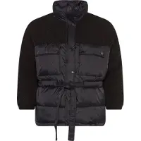 Urban Classics Ladies - Sherpa Puffer Jacke schwarz - 3XL