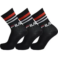 FILA Kurzsocken "Socken 3er Pack", Damen, Gr. 39-42, schwarz, Obermaterial: 80% Baumwolle CO. 18% Polyester PES. 2% Elasthan EL., Socken Kurzsocken