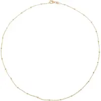 Elli Kette ohne Anhänger "Halskette Kugelkette Silberkette Fein 925 Silber" Gr. 45, gold, Halsketten, Damen, 45, ohne Stein, Silber 925 (Sterlingsilber), Kette ohne Anhänger