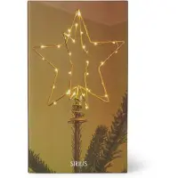 Sirius LED-Dekoleuchte Christmas Top, gold
