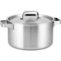 Sola Kochtopf / Suppentopf mit Deckel Ruby - Triply Edelstahl ø 24 cm / 5.5 Liter - geeignet für alle Wärmequellen