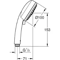 GROHE Tempesta Cosmopolitan 100, Chrom, 1 Stück(e)
