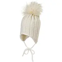 Sterntaler Strickmütze "Strickmütze", Mädchen, Gr. 43, beige (ecru), Mützen Strickmütze