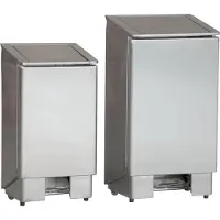 CombiSteel Mülleimer mit Fußpedal aus Edelstahl 60 Liter