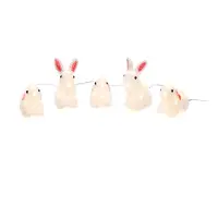 Konstsmide LED-Lichterkette "Osterhase, Osterdeko aussen", Energieeffizienz: F, transparent, Dioden 40 Stk., Gesamtlänge 9m, Lichterketten, 40 warm weiße Dioden, LED-Lichterkette