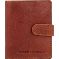 Spikes & Sparrow Leder Geldbörse Bronco Billfold Wallet RFID Brandy braun
