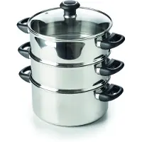 Beka Polo, Edelstahl, Edelstahl, Edelstahl, Schwarz, Bakelit, Glas