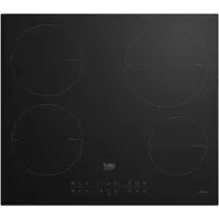Beko HII 64200 MT, Schwarz, Integriert, 60 cm, Zonen-Induktionskochfeld, Glas, 4 Zone(n)